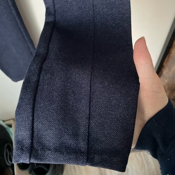 High-Rise Ponte-Knit Stevie Pants In The Navy Size Medium - Picture 4 of 8